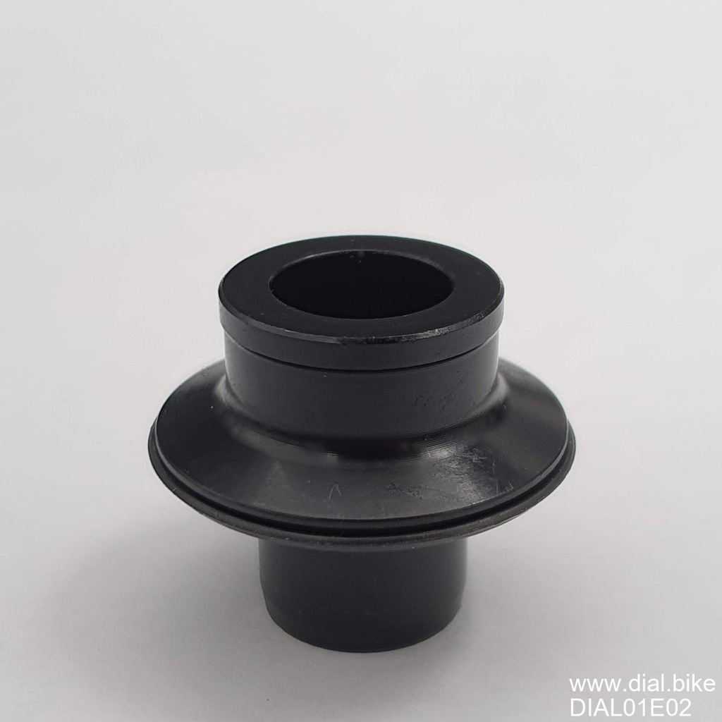 [DIAL01E02] Dial small part, Endcap, Front, 12mm thru-axle, labelled as E02