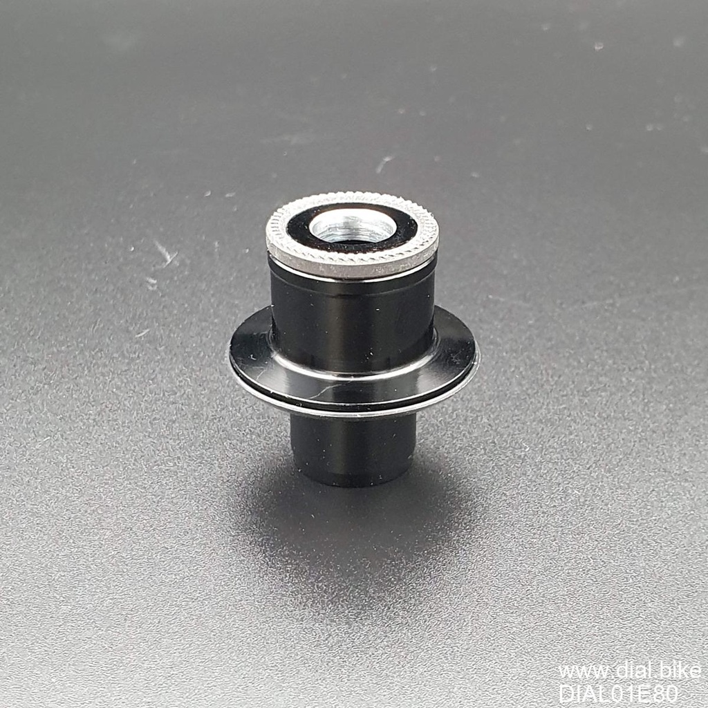 Dial small part, Endcap, Front, 9mm thru-bolt, labelled as E80
