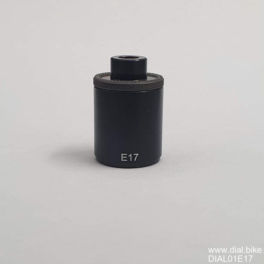 [DIAL01E17] Dial small part, Endcap, Rear, QR, labelled as E17