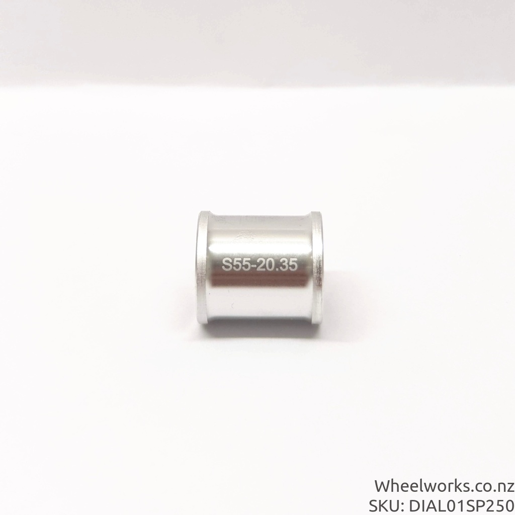 [DIAL01S30_2035] Dial small part: Dial freehub body bearing spacer. Fits all Dial 3 bearing freehub bodies 20.35mm