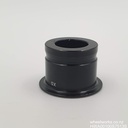 HWA00100S7513S DT Swiss small part: Endcap, Rear, Right, 142x12 thru-axle, 148x12 thru-axle, 157x12 thru-axle, Sram XD.  Gloss black with grooves