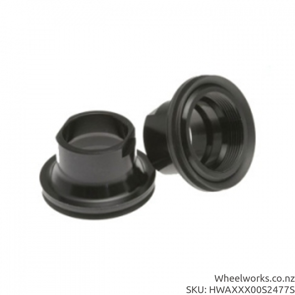 HWAXXX00S2477S DT Swiss front endcap, 100x15 thru-axle - For 240 OS 20mm only (two required for hub)
