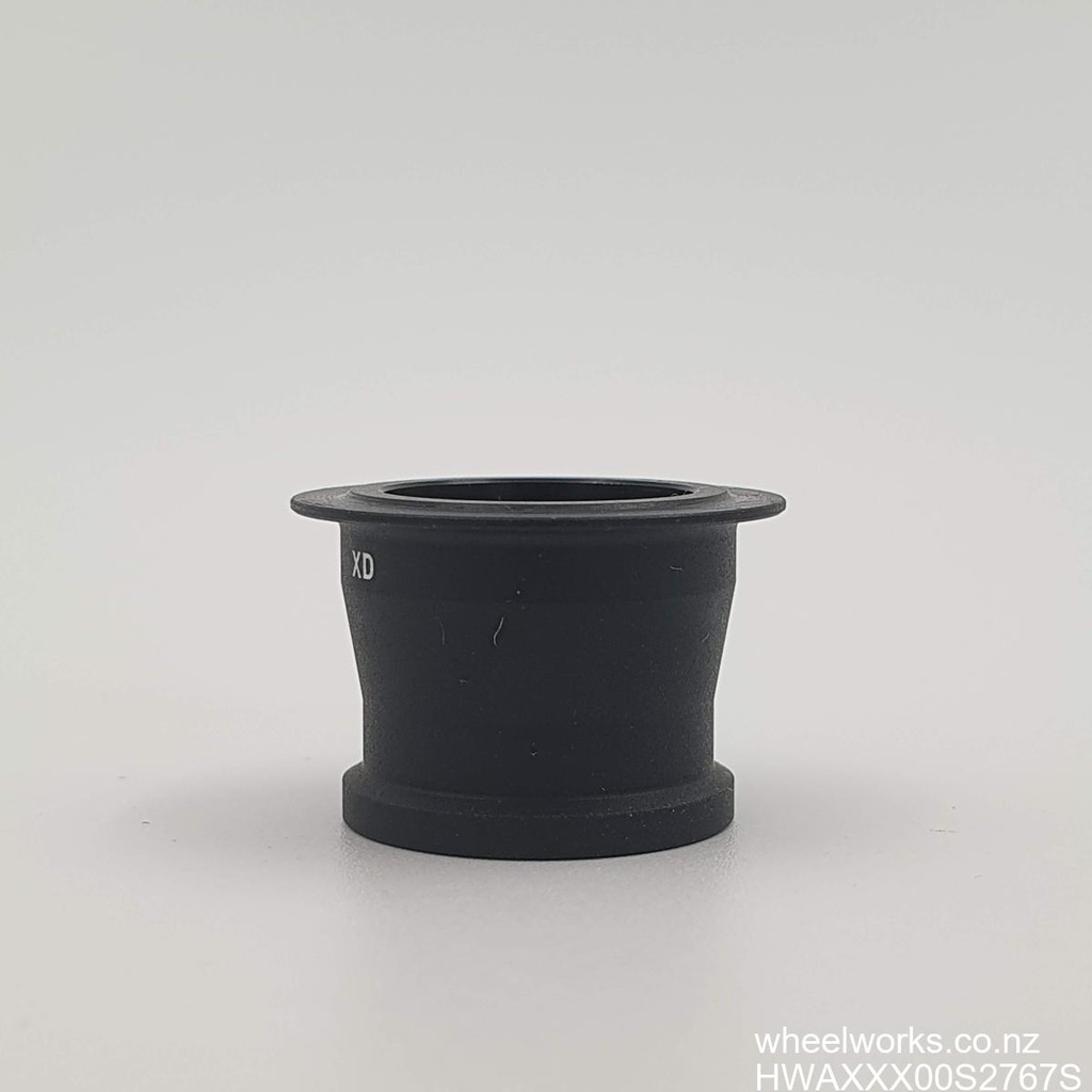 [HWAXXX00S2767S] HWAXXX00S2767S DT Swiss small part: Endcap, Rear, Right, 142x12 thru-axle, 148x12 thru-axle, 157x12 thru-axle, Sram XD.  Matte black with grooves
