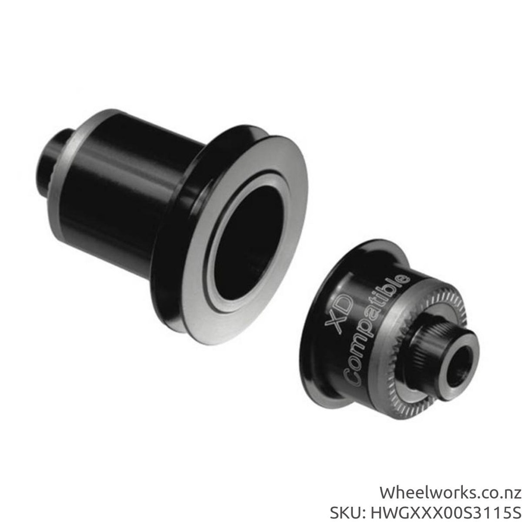 [HWGXXX00S3115S] HWGXXX00S3115S DT Swiss rear endcap pair, 135mm QR, Sram XD - 6-Bolt or Center lock