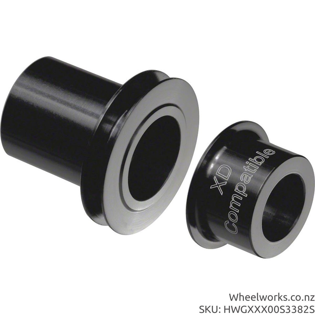 [HWGXXX00S3382S] HWGXXX00S3382S DT Swiss rear endcap pair, 135x12 thru-axle, 150x12 thru-axle, Sram XD