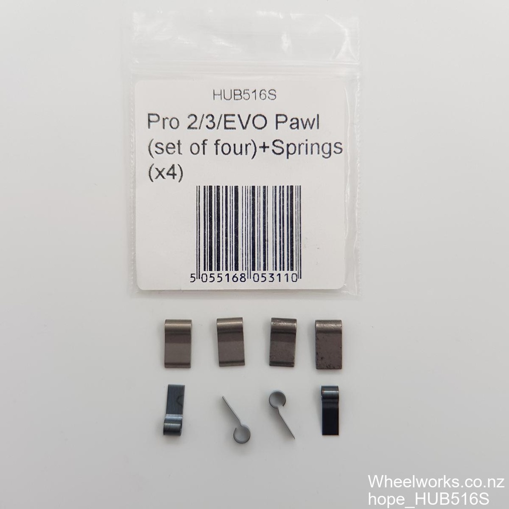 Hub part, Hope Pro3 / Pro2 EVO / Pro4 pawls and springs