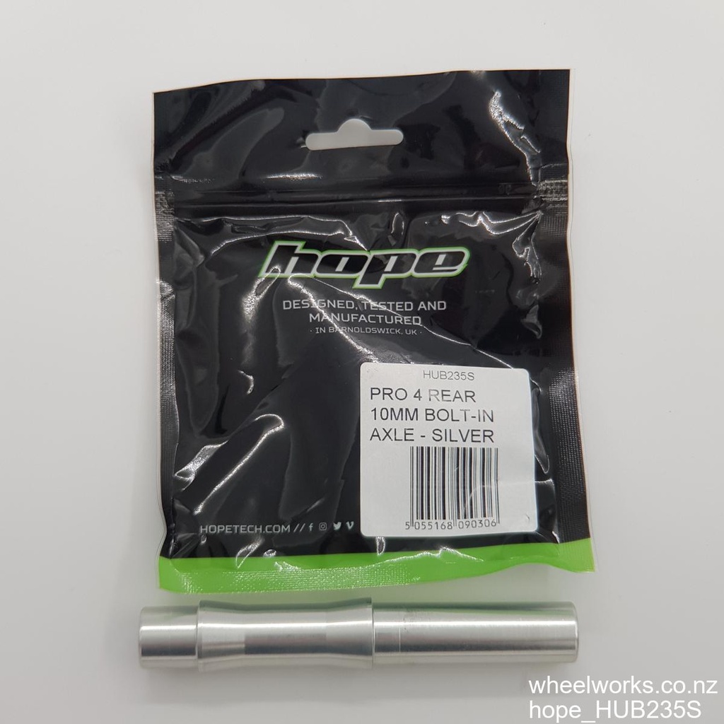 [HUB235S] Hope Pro2 EVO / Pro 4 replacement rear axle 135x10mm bolt-in axle (no endcaps included)