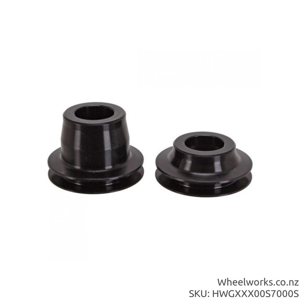 [HWGXXX00S7000S] HWGXXX00S7000S DT Swiss small part: Endcap, Front, Pair, 100x12 thru-axle - 240 Only