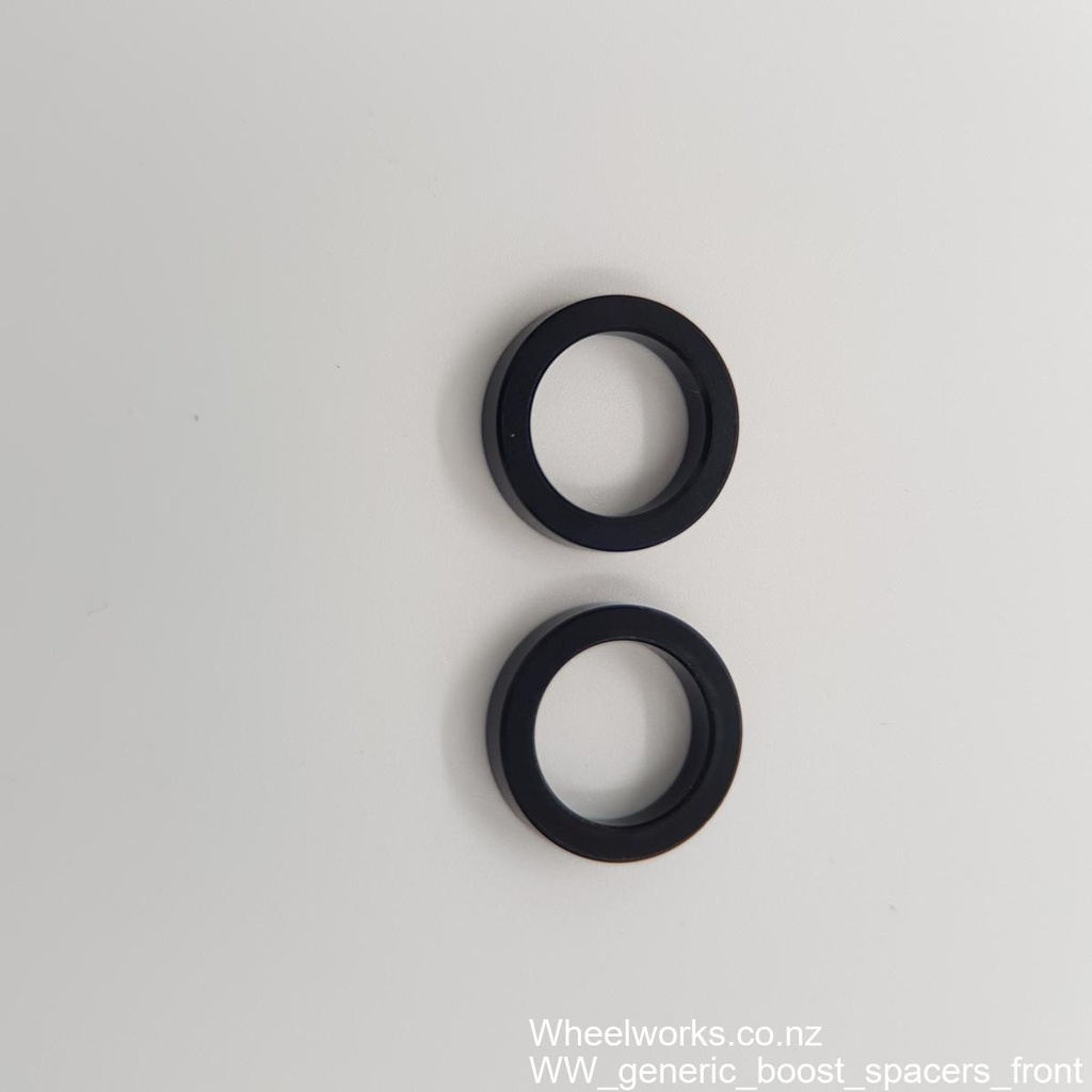 Front hub spacers, pair : 15mm ID, 21mm OD, 5mm width