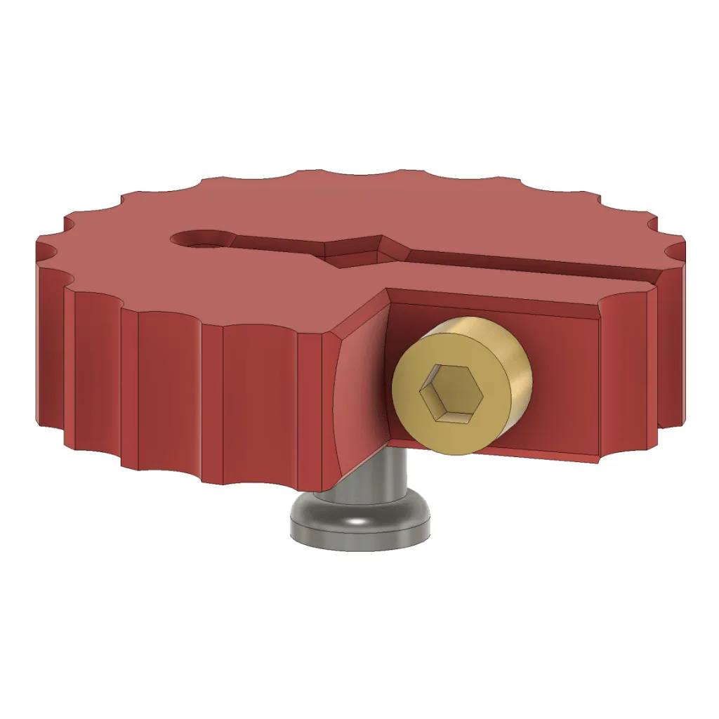 [nippleClampToolRed320] Spoke nipple clamp tool, red, 3.20mm spoke nipple